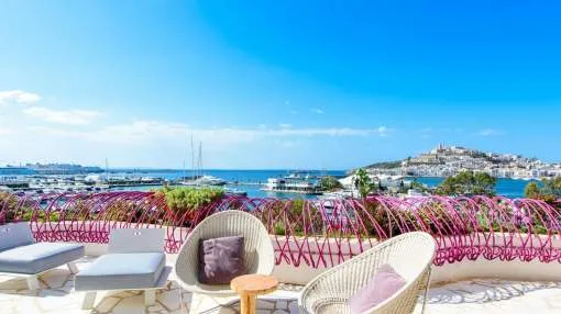 Spacious luxury Apartment with open views to Dalt Vila and the sea - Las Boas - Ibiza